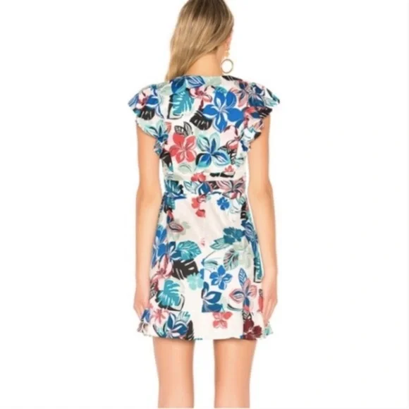 Alexis X REVOLVE Adena Mini Floral Wrap Dress XS - Picture 3 of 4